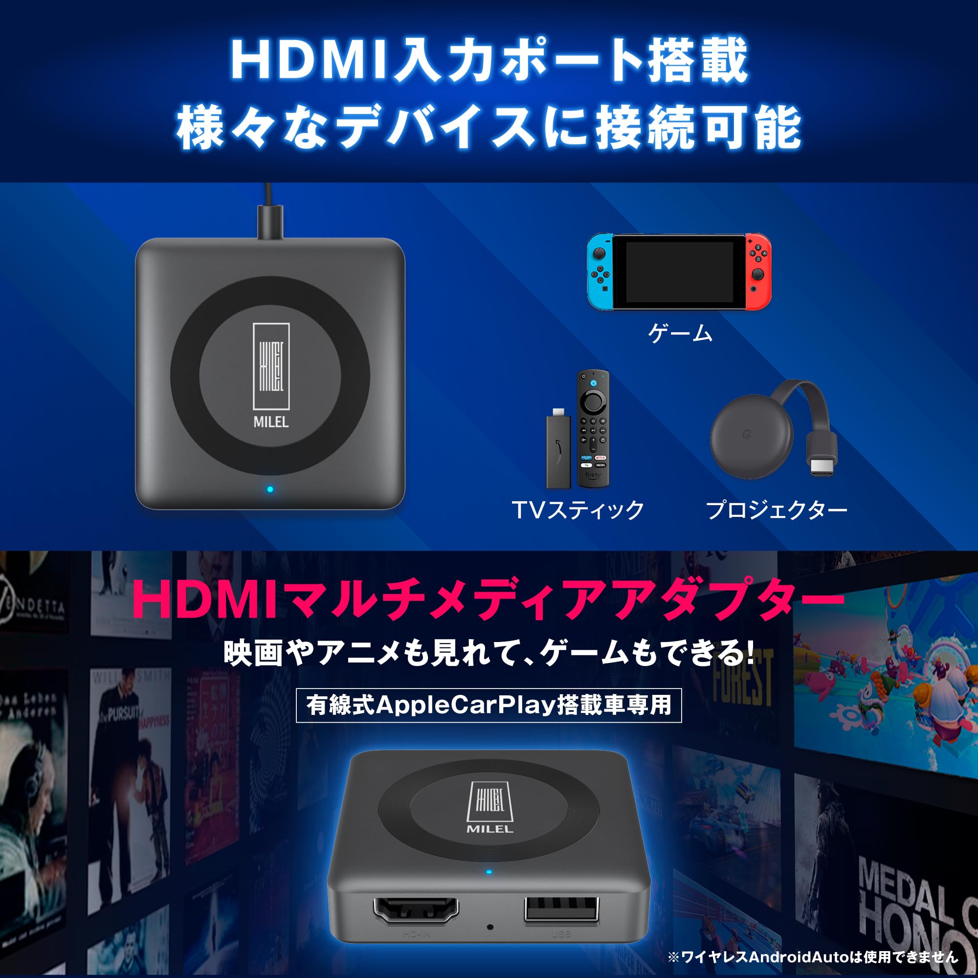 MILEL AD1 Amazon Fire TV Stick HDセット Brand New 2025 Amazon Fire TV Stick 4K UHD Streaming Media